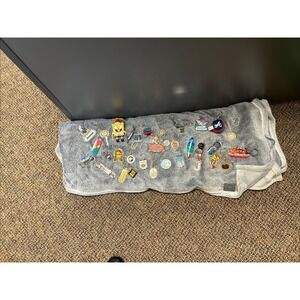 Lot Of 35 Keychains. Spinner. Acrylic. Disney. Coca Cola. Sponge Bob Nostalgia